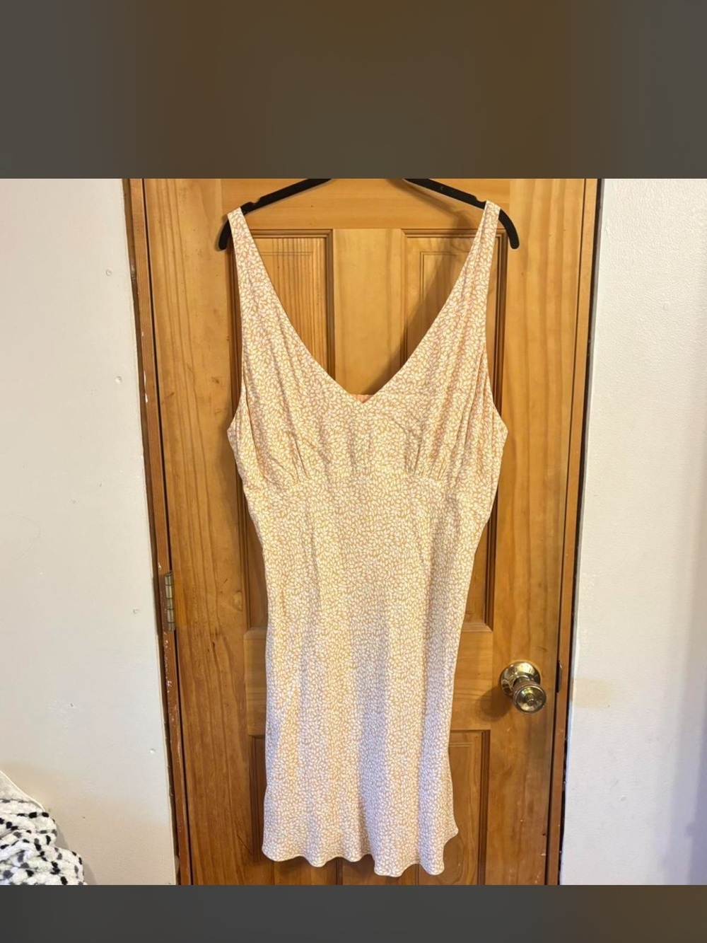 Abercrombie & Fitch Cream Mini Dress with Pale Yellow Floral Print